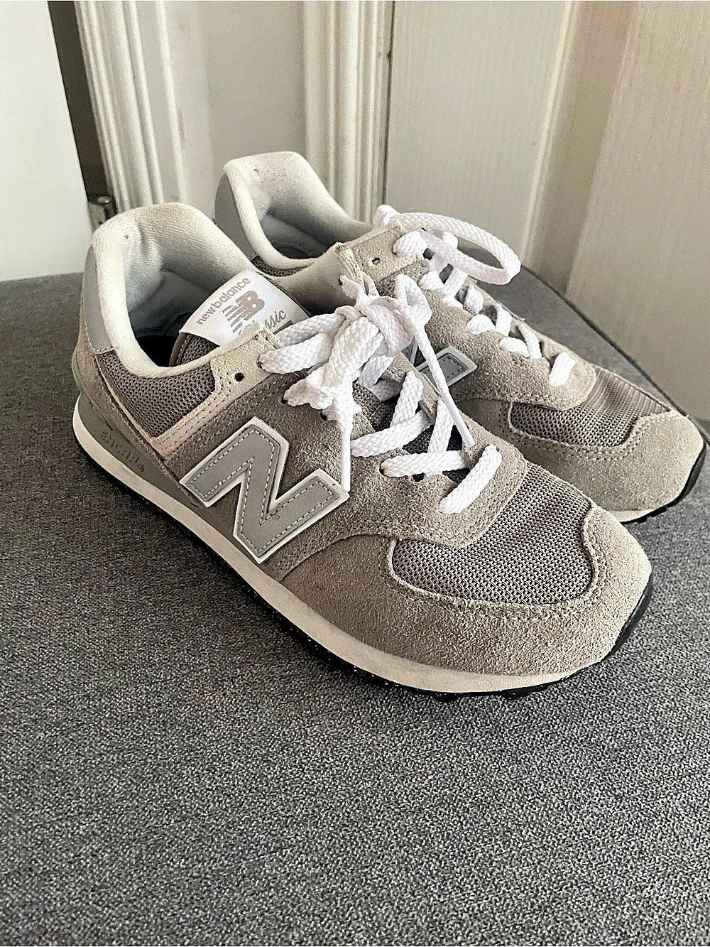New Balance 574 Classic Grey White Sneakers